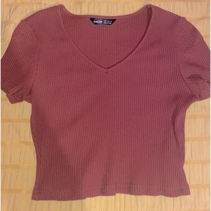 Shein v-neck crop top